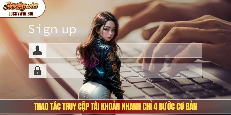 Thao tác truy cập tài khoản nhanh chỉ 4 bước cơ bản
